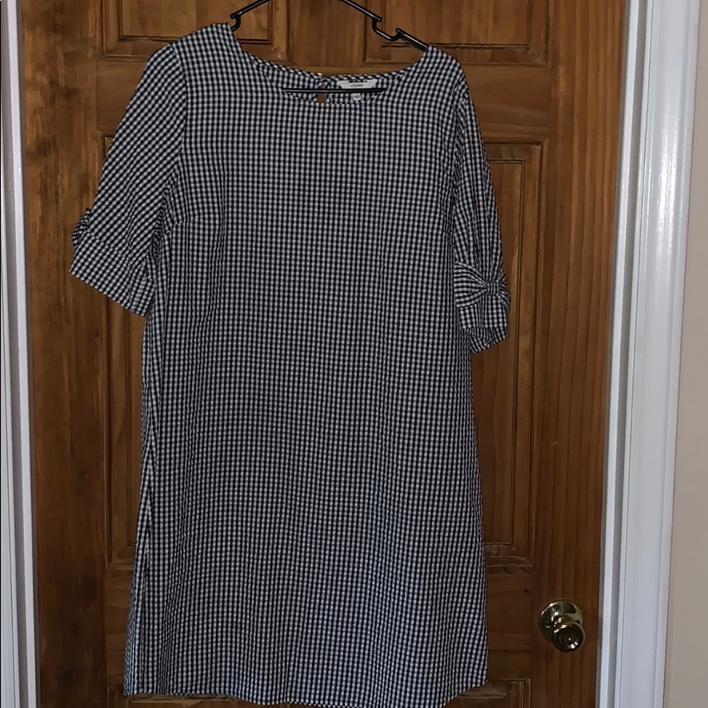 Navy & White Crown Ivy Dress